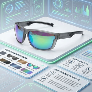 משקפי ספורט נגד רוח סיטונאיים, מסגרת TR90, משקפי רכיבה על אופניים בחוץ, משקפי שמש נגד קרינת UV לריצה - Product Image 1