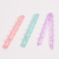 Clips de reliure PP colorés, anneaux de reliure en O à 6 anneaux pour carnet de notes à feuilles mobiles, anneaux de classement, fournitures de bureau et scolaires OEM ODM