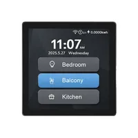 Interrupteurs intelligents de luxe 4x4 Wi-Fi et Zigbee (norme US) compatibles Alexa et Google Home - Affichage du nom personnalisable pour l'automatisation de la maison intelligente