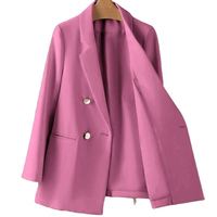 Vente en gros 2025 printemps automne dames Blazer bureau Design de mode boutons en métal femmes veste de costume