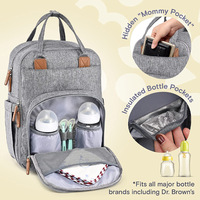 Sac à dos de grande capacité de haute qualité en polyester imperméable à l'eau, tendance, pour les voyages en plein air, sac de maternité pour bébé
