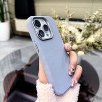 Étui de téléphone de charge sans fil magnétique en daim mince classique pour Iphone 15 16 17 Pro Max couverture de téléphone en cuir artificiel élégant