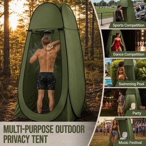 Tente de plage instantanée et portable, imperméable quatre saisons, pour douche extérieure, vestiaire et abri sanitaire, protection UV - Product Image 5