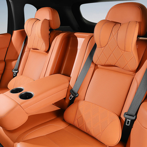 Almohada Lumbar para Reposacabezas de Auto, Espuma Viscoelástica, Soporte Transpirable Perforado para Cuello y Hombros, para BMW, Toyota, Honda - Product Image 1