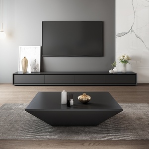 Moderner quadratischer Couchtisch, schlicht, kreativ, stilvoll, TV-Schrank-Kombination für Wohnzimmer, Wohnmöbel - Product Image 1
