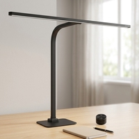 Lampe de bureau LED à pince large, bras articulé long, anti-lumière bleue, protection des yeux, lampe intelligente à clipser pour l'étude, le bureau, le dessin, l'établi
