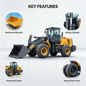 Chargeuse sur pneus XC936 <span class=keywords><strong>de</strong></span> 3,5 tonnes à prix direct usine, mini-chargeuse sur pneus compacte hydraulique avec godet <span class=keywords><strong>de</strong></span> <span class=keywords><strong>2</strong></span>,1 m³ - Product Image 1