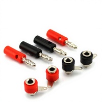 Prise banane 4 mm avec vis de fixation et connecteur empilable pour amplificateur et haut-parleur, lot de 4, prix pour 5 ensembles