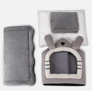 Casa para Gatos y Perros, Cama para Mascotas, Cueva para Gatos, Nido Suave de Felpa, Cálida Tienda para Cachorros con Cojín Extraíble y Lavable, Linda Casa para Mascotas - Product Image 4