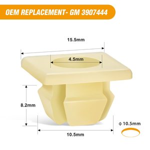 QEEPEI 13/32 \ "trou <span class=keywords><strong>plaque</strong></span> d'<span class=keywords><strong>immatriculation</strong></span> écrous jaune Nylon Snap <span class=keywords><strong>Rivet</strong></span> Clip <span class=keywords><strong>pour</strong></span> Chevrolet Colorado Malibu Condition nouveau - Product Image 2