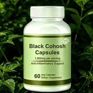 Capsules d'extrait de racine de cohosh noir à base de plantes, OEM/ODM d'usine, pour un soutien anti-inflammatoire, complément alimentaire - Product Image 2