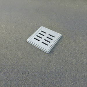 Couvercle de caniveau perforé en fibre de verre DMC de qualité ingénierie, 12x12 pouces, gris, pour allée de stationnement - Product Image 1