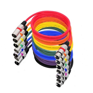 <span class=keywords><strong>Cable</strong></span> de Audio XLR Balanceado Multicolor, <span class=keywords><strong>Macho</strong></span> a <span class=keywords><strong>Hembra</strong></span>, con Revestimiento de PVC, Cobre Libre de Oxígeno, para Mezcladora, Escenario y Estudio - Product Image 1