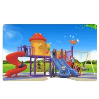 Kinderen thema park apparatuur buitenspeeltuin slides en swing voor verkoop