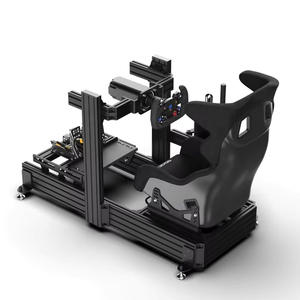 <span class=keywords><strong>Simulateur</strong></span> profil aluminium volant personnalisé Cockpit <span class=keywords><strong>simulateur</strong></span> <span class=keywords><strong>de</strong></span> jeu <span class=keywords><strong>de</strong></span> conduite superbe Cockpit avec vraie chaise course - Product Image 2