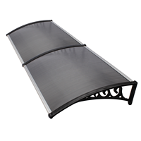 Matériau en Polycarbonate résistant au vent, abri contre la pluie, pare-soleil de terrasse, réduit le bruit de l'auvent de pluie