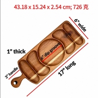 Plateau à collation design avec compartiments, élégant plateau de service gravé pour fruits, craquelins, bonbons, noix, desserts, boissons