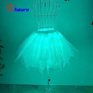 Jupe pommeau classique Vintage pour femmes <span class=keywords><strong>Tutu</strong></span> <span class=keywords><strong>court</strong></span> illuminé pour discothèque Rave Parties Performance Ballet Wear - Product Image 6