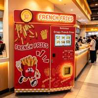 Distributeur automatique de frites, robot distributeur de poulet frit et de frites chaudes