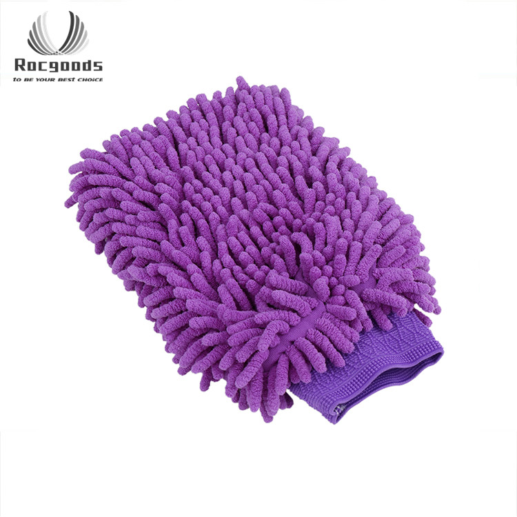 Бесплатный образец, прочные митенки из микрофибры для мойки автомобилей, 20*28 см