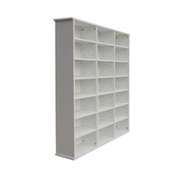 Étagère d'Angle OEM et ODM, Meuble de Rangement Bibliothèque Design Moderne, Meuble de Rangement en Bois pour Salon et Maison