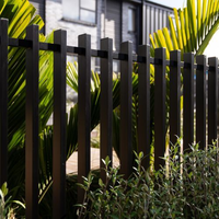 Panneaux de clôture en aluminium à piquets verticaux pour l'extérieur, conçus pour les conditions climatiques difficiles avec résistance à la corrosion