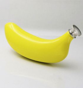 Flacon à liqueur de luxe en acier inoxydable en forme de banane pour promotion - Product Image 3