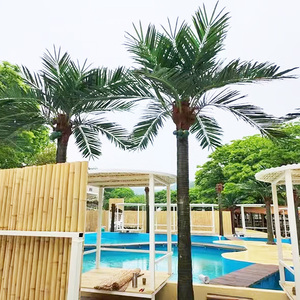 Vườn Nguồn Cung Cấp Sợi Thủy Tinh Gỗ Nhựa Ngoài Trời Nhân Tạo Cây Cọ Cho Trang Trí Sân Vườn Cây Dừa - Product Image 4