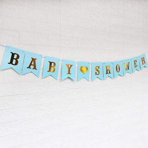Bannière de fête pour bébé fille, lettres personnalisables, bannière en papier pour <span class=keywords><strong>anniversaire</strong></span> sur le thème du bébé, rentrée scolaire, décorations du Nouvel An - Vente en gros - Product Image 5