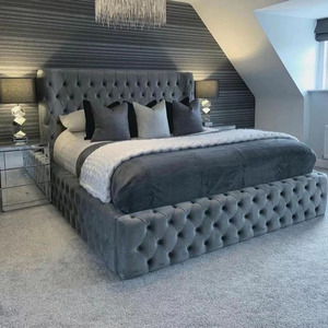 Odern Bedroom ururniture et eadboard or ououble Ed eSign ururniture Luxury latlatform Ize OFT Ed ed - Product Image 1