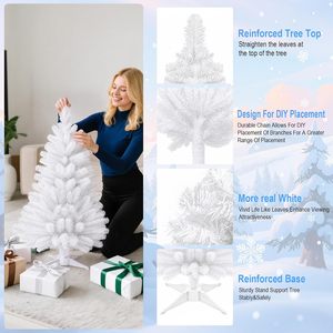 Arbre de Noël artificiel blanc de 1,5 m, fourni directement par l'usine chinoise, pour la décoration de Noël - Product Image 4