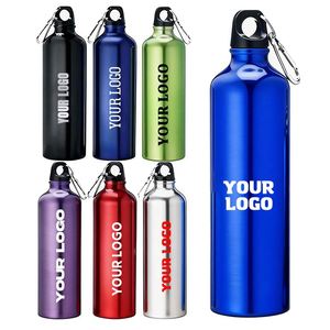 Bouteille d'eau en aluminium pour le sport en plein air avec logo personnalisé imprimé pour la promotion, les activités d'entreprise, les cadeaux d'affaires - Product Image 1