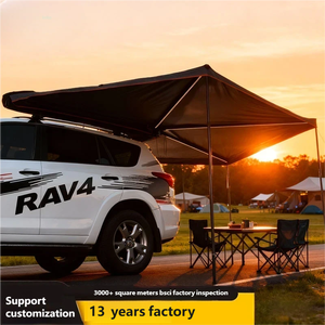 Outdoor 4x4 SUV Roof Awning Aluminum <b>Frame</b> <b>Canvas</b> Waterproof Retractable 270 Degree Off-road Camper Four-Season Use - Product Image 3