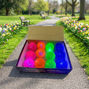 <b>LED</b> Spiky Massage <b>Ball</b> Plastic Flashing Novelty Toy Transparent Glowing <b>Ball</b> for Pet Play and Office Decompression <b>LED</b> Spiky Mas - Product Image 6