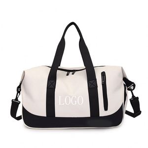 Custom Logo Workout Sports Personalized Fitness Yoga <b>Bags</b> PU Gym Organize <b>Bag</b> Women <b>Men</b> <b>Travel</b> Duffel <b>Bag</b> With Shoe Compartment - Product Image 1