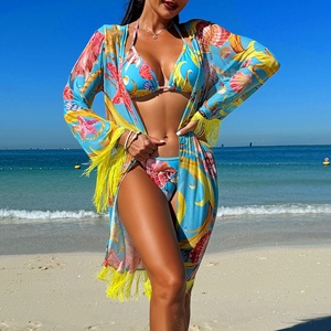 Mujeres Sexy Europeo Americano Inspirado Micro Estilo Playa Protector Solar Vestido <span class=keywords><strong>de</strong></span> Dos Piezas Traje <span class=keywords><strong>de</strong></span> <span class=keywords><strong>Baño</strong></span> Impreso Patrón para <span class=keywords><strong>Amazon</strong></span> Nuevo - Product Image 2