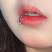 316L cincin telinga berengsel tiga ujung, perhiasan wanita cincin hidung tindik tulang rawan mulus Septum Clicker