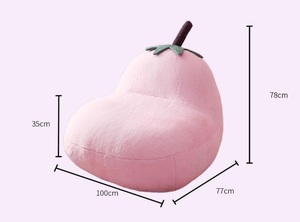 كرسي أريكة باذنجان مستدير ، مناسب لغرفة المعيشة وأرائك غرفة النوم ، أرائك مريحة وغير رسمية - Product Image 6