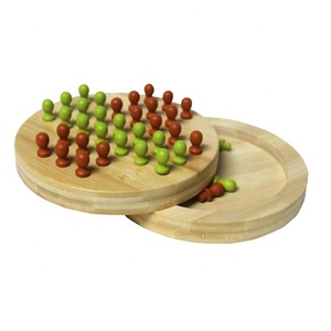 Classic <strong>Board</strong> <strong>Game</strong> Bamboo Wooden <strong>Solitaire</strong> <strong>Game</strong> - Product Image 1