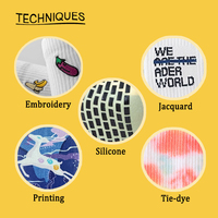 Chaussettes antidérapantes pour femmes, design personnalisé, broderie, coton, logo personnalisé, fitness, yoga, pilates