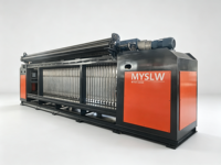 Machine à tisser des gabions en treillis métallique CNC de 5,6 m de largeur, écran tactile PLC, machine à tisser des gabions hexagonaux