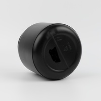 Vente en gros de bouteilles en plastique HDPE de qualité alimentaire personnalisées, grande capacité, 1000 ml, noires, pour compléments alimentaires, protéines en poudre, avec couvercle