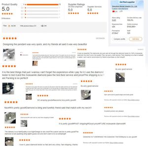 จี้ไขว้ VVS Moissanite ตามสั่งเสน่ห์สไตล์ฮิปฮอปประดับเพชร925ตัดเหลี่ยมเพชรพลอยสีเงินจี้ไขว้ - Product Image 6