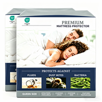 Protection de matelas imperméable anti-punaises de lit en tissu éponge doux polyester-coton, personnalisable, pour approvisionnement en gros usine