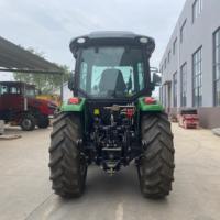 Hochwertiger 4WD Landwirtschaftlicher Radtraktor 50 PS Motor Elektrostart Ausgestattet mit Frontlader Getriebe Antriebsgetriebe Pumpe
