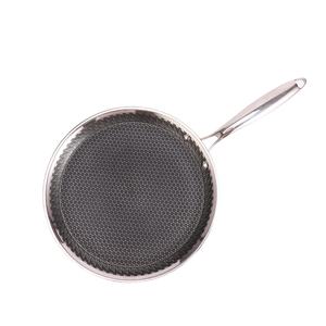 กระทะพิซซ่าแบบไม่ติดและทำความสะอาดง่ายขนาด26ซม. กระทะทอด<span class=keywords><strong>ไข่</strong></span>ทำจากสแตนเลสทนทานเคลือบน้ำสองด้านทำความสะอาดได้ง่าย - Product Image 2