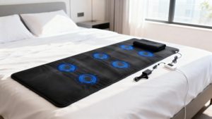 Tapis <span class=keywords><strong>chauffant</strong></span> relaxant pour le corps entier Healthymate 60*200 cm, tapis de guérison par fréquence magnétique, tapis énergétique en cristal naturel à sept chakras - Product Image 4