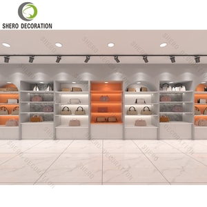 Роскошный дизайн магазина витрина настольные сумки дизайн интерьера магазина деревянная Сумочка витрина - Product Image 5