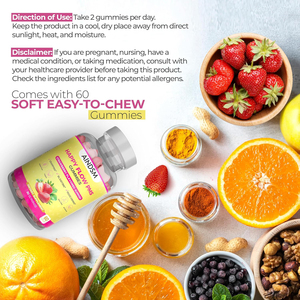 Hot Sale Women Hormon Blance PMS Gummies Vitamin Vegan PMS Gummy for Cramping & Bloating & Mood <b>Swings</b> Relief PMS Gummy - Product Image 4