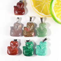 Chakra naturel guérison cristal sculpté crânes ange ours Animal charme pierre pendentif pour la fabrication de bijoux Reiki énergie en gros